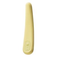Желтый вибратор iroha Fit Mikazuki - 17,7 см.