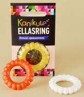 Цветное рельефное эрекционное кольцо Ellasring